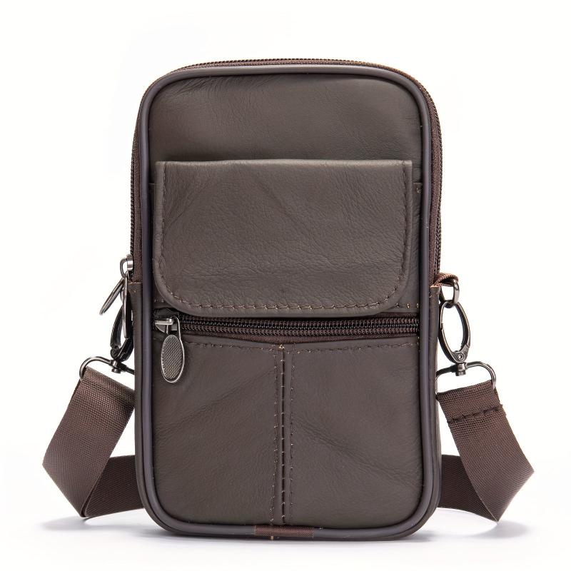 Cowhide Small Backpack Vertical Shoulder Bag