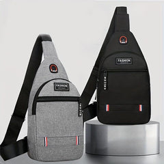 Men's Chest Bag Men's Shoulder Bag Casual Sports USB Small Backpack