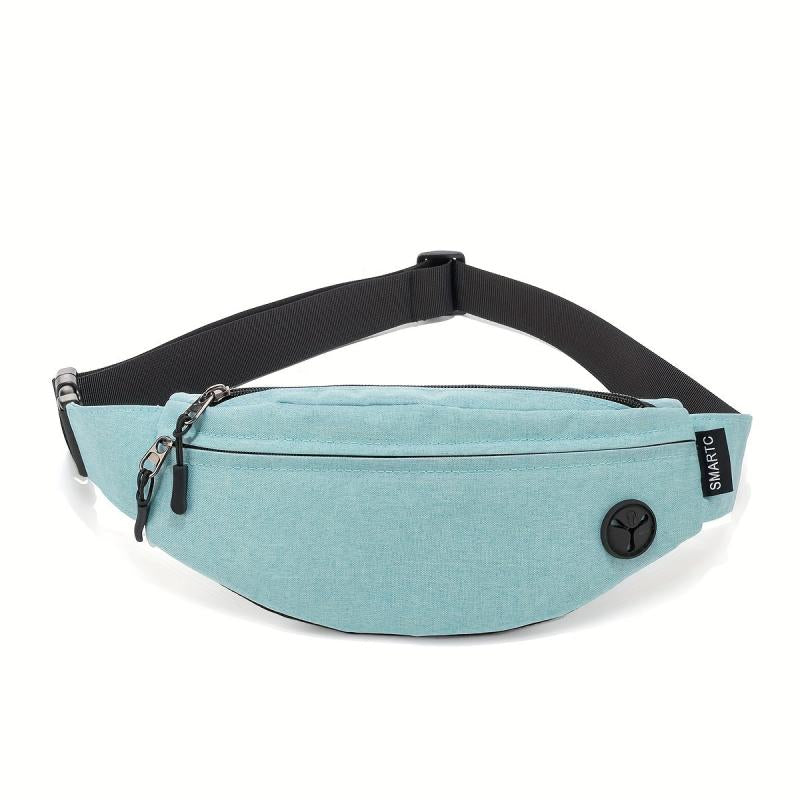 Women's Canvas Crossbody Bag with Earphone Hole