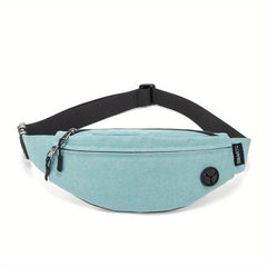Women's Canvas Crossbody Bag with Earphone Hole