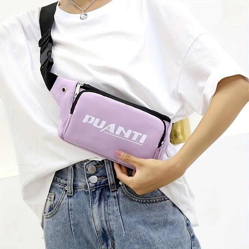 Zipper Chest Bag Adjustable Strap Fanny Pack