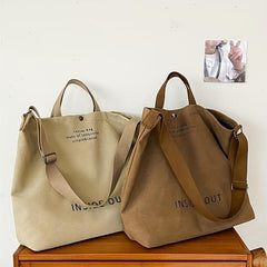 Canvas Tote Handbag Crossbody Top Handle Bag