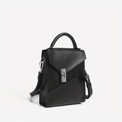 Men's Japanese Retro Crossbody Bag Work PU Messenger Bag