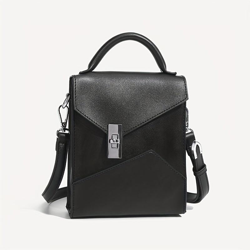 Men's Japanese Retro Crossbody Bag Work PU Messenger Bag