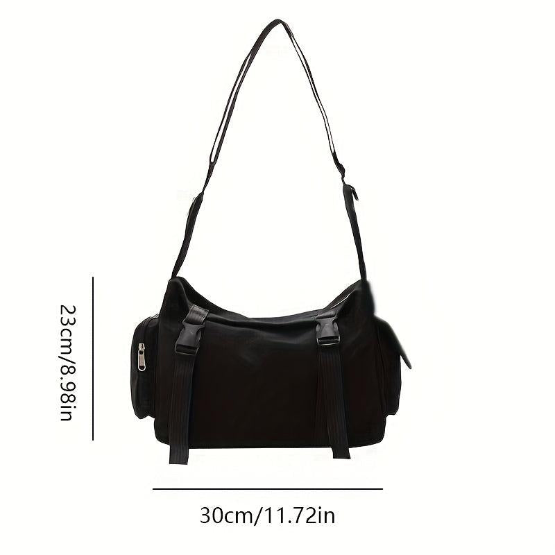 Harajuku Nylon Crossbody Bag Large Capacity Diagonal Shoulder Bag