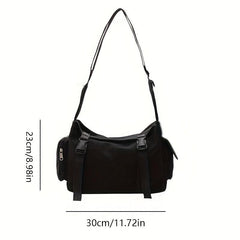 Harajuku Nylon Crossbody Bag Large Capacity Diagonal Shoulder Bag