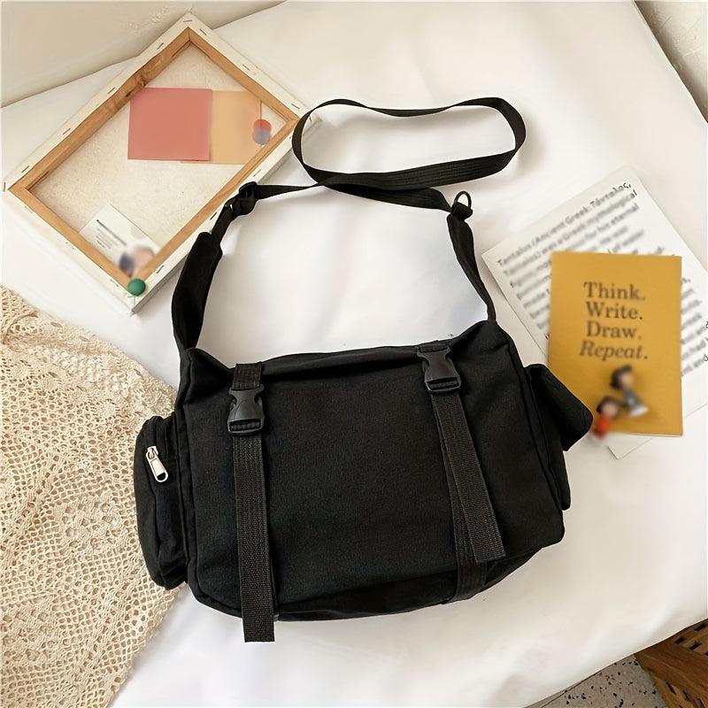 Harajuku Nylon Crossbody Bag Large Capacity Diagonal Shoulder Bag