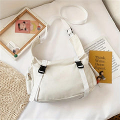 Harajuku Nylon Crossbody Bag Large Capacity Diagonal Shoulder Bag