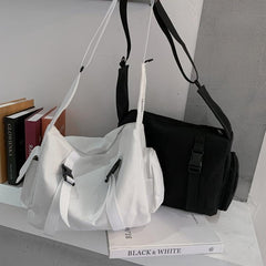 Harajuku Nylon Crossbody Bag Large Capacity Diagonal Shoulder Bag