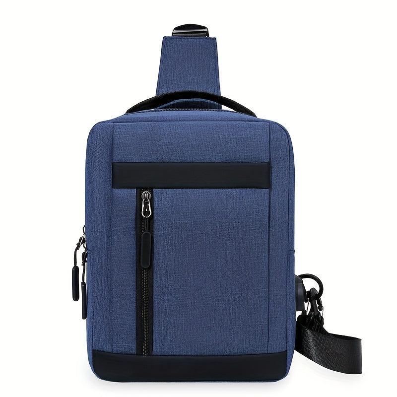 Men's Laptop Backpack USB Charging Travel Schoolbag Daypack