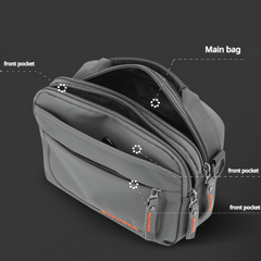 Men's Multifunctional Crossbody Bag Waterproof Shoulder Bag