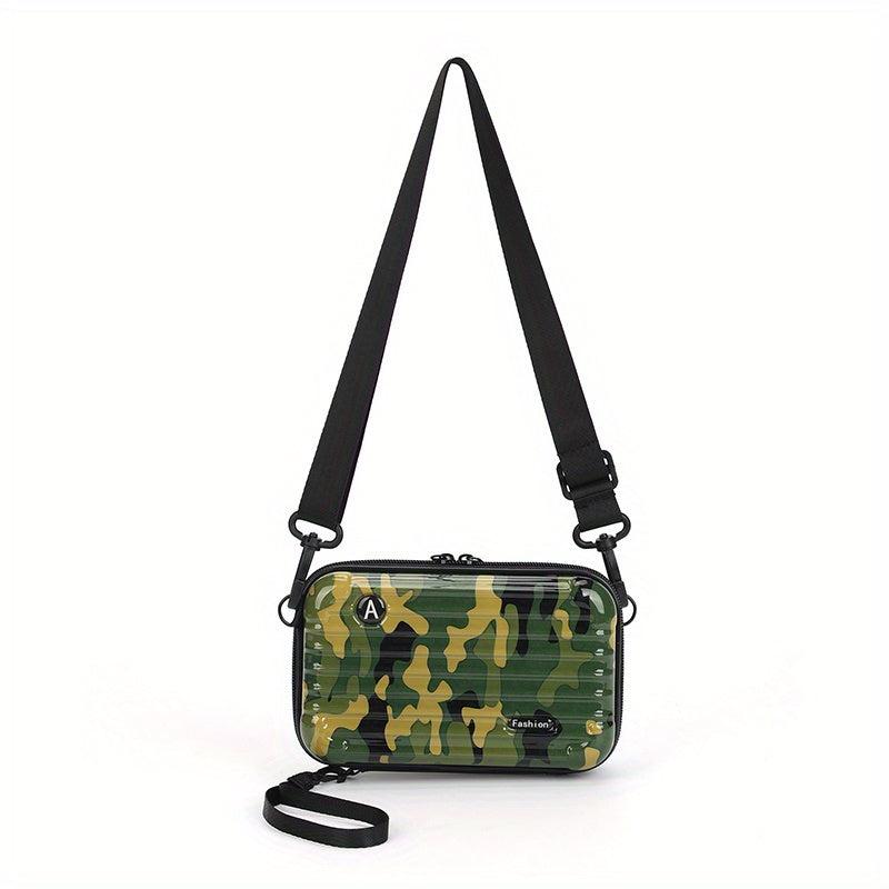 Camouflage ABS Hard Shell Crossbody Shoulder Bag