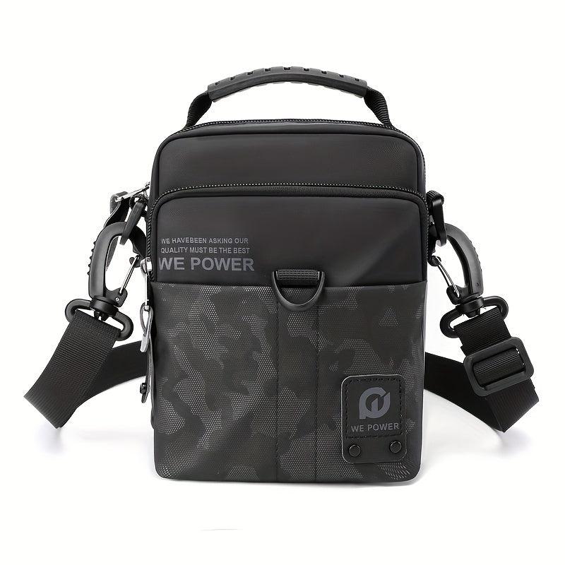Men's Nylon Casual Messenger Bag Large Capacity Crossbody Bag