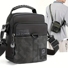 Men's Nylon Casual Messenger Bag Large Capacity Crossbody Bag