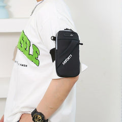 Men's Nylon Crossbody Bag Arm Bag Multifunction Shoulder Bag Mobile Phone Pouch