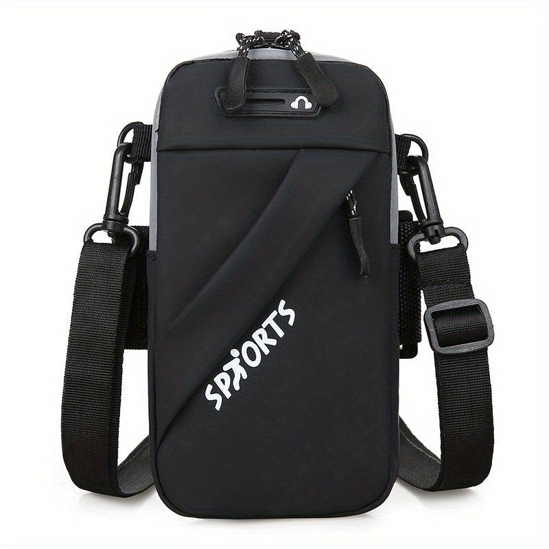 Men's Nylon Crossbody Bag Arm Bag Multifunction Shoulder Bag Mobile Phone Pouch