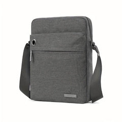 Men's Vertical Crossbody Bag With Earphone Hole