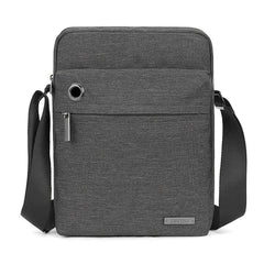 Men's Vertical Crossbody Bag With Earphone Hole