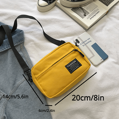 Men's Canvas Shoulder Bag Crossbody Travel Work Messenger