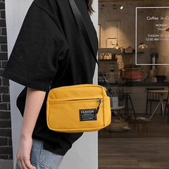Men's Canvas Shoulder Bag Crossbody Travel Work Messenger