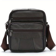 Men's Leather Bag Phone Bag Crossbody Vertical Shoulder Casual