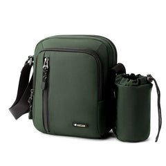 Men's Shoulder Crossbody Sling Bag Water Bottle Holder