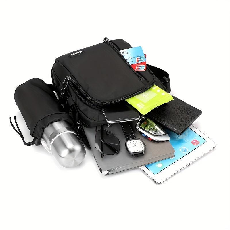 Men's Shoulder Crossbody Sling Bag Water Bottle Holder