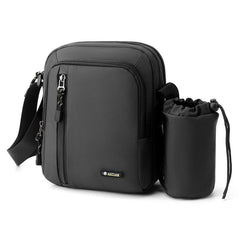 Men's Shoulder Crossbody Sling Bag Water Bottle Holder