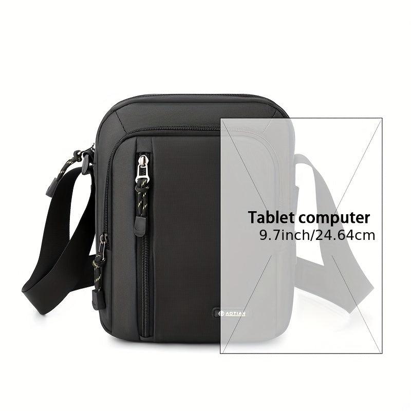Men's Shoulder Crossbody Sling Bag Water Bottle Holder