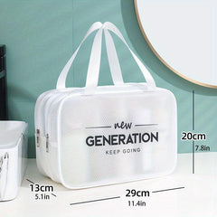 Makeup Bag with Dry and Wet Separation Extra Large Capacity