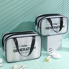 Makeup Bag with Dry and Wet Separation Extra Large Capacity