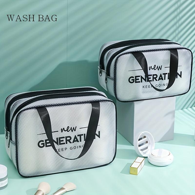Makeup Bag with Dry and Wet Separation Extra Large Capacity