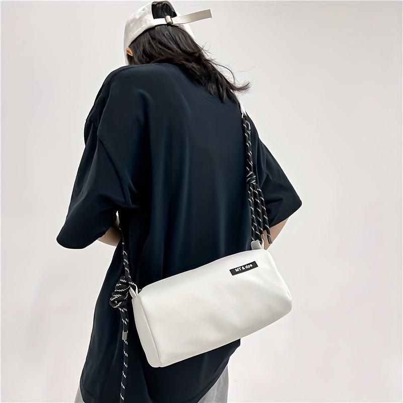 Solid One Shoulder Messenger Bag for Couples Dating