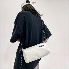 Solid One Shoulder Messenger Bag for Couples Dating