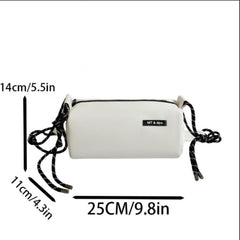 Solid One Shoulder Messenger Bag for Couples Dating