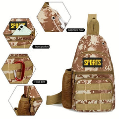 Camouflage Tactical Shoulder Bag Watter Bottle Storage