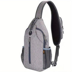 Men's Crossbody Bag Diagonal Shoulder with Earphone Hole