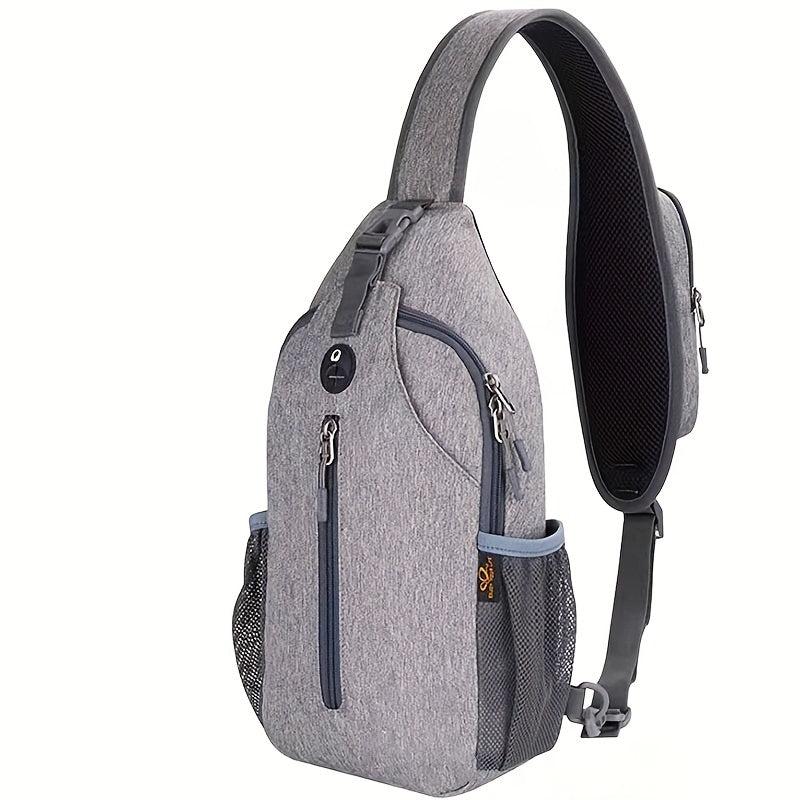 Men's Crossbody Bag Diagonal Shoulder with Earphone Hole