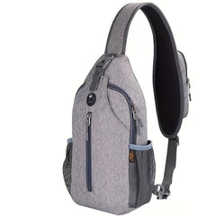 Men's Crossbody Bag Diagonal Shoulder with Earphone Hole