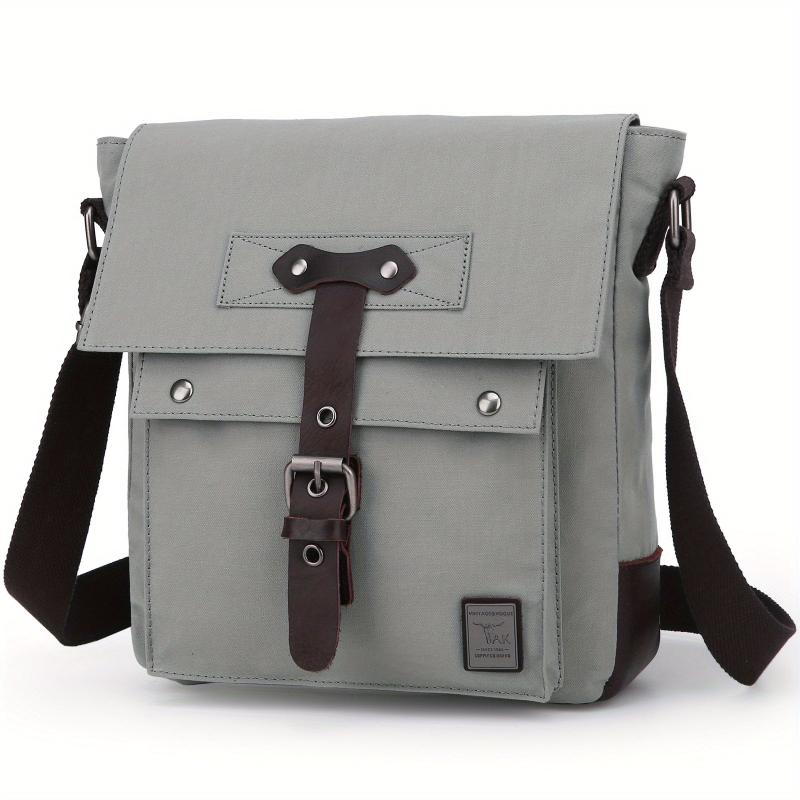 Men's Vintage Crossbody Bag Multifunction Diagonal Shoulder Bag