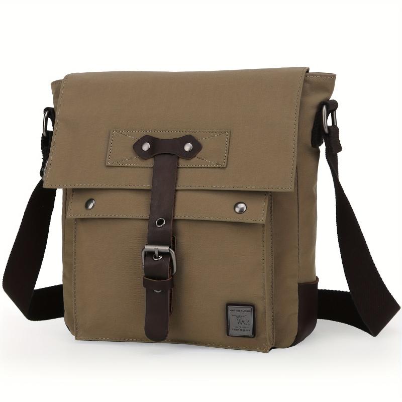 Men's Vintage Crossbody Bag Multifunction Diagonal Shoulder Bag