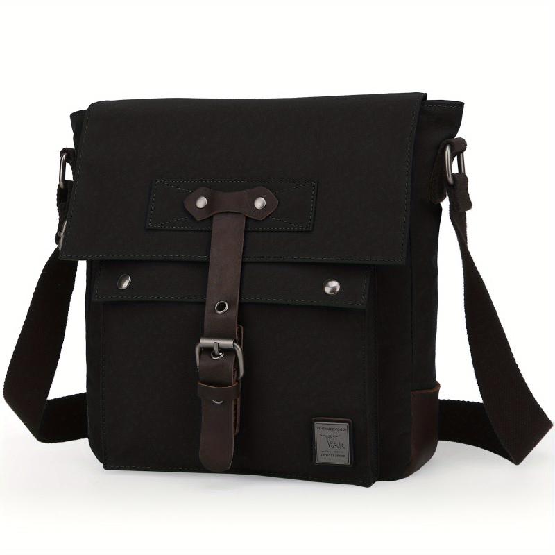 Men's Vintage Crossbody Bag Multifunction Diagonal Shoulder Bag