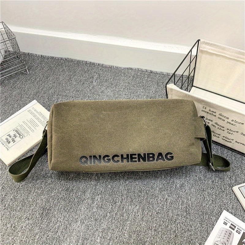 Men's Casual Canvas Messenger Shoulder Bag Large Capacity Hobo Bag