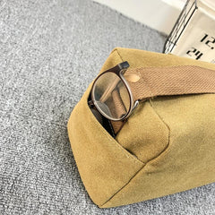 Men's Casual Canvas Messenger Shoulder Bag Large Capacity Hobo Bag