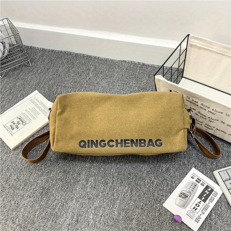 Men's Casual Canvas Messenger Shoulder Bag Large Capacity Hobo Bag