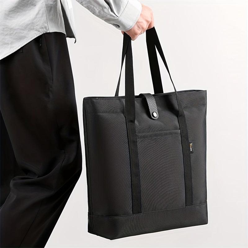 Men's Large Capacity Tote Bag, Shoulder Bag