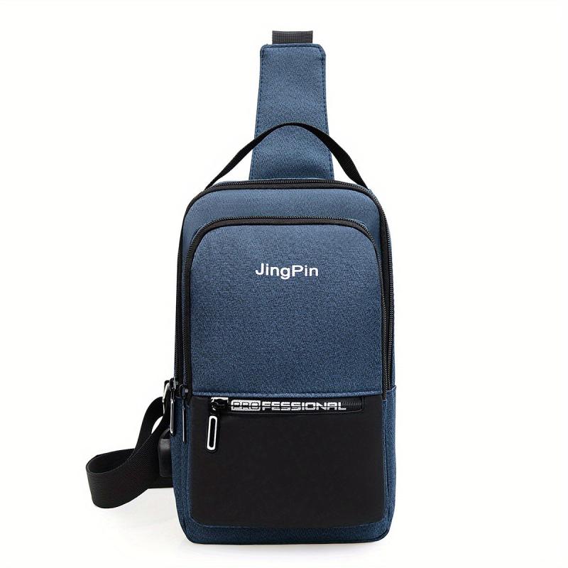 Men's Vertical Chest Bag Casual Shoulder Crossbody Bag