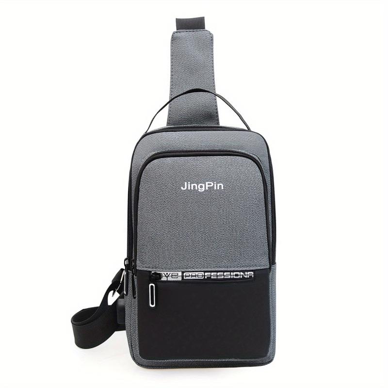 Men's Vertical Chest Bag Casual Shoulder Crossbody Bag
