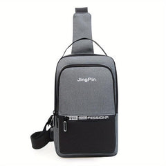 Men's Vertical Chest Bag Casual Shoulder Crossbody Bag