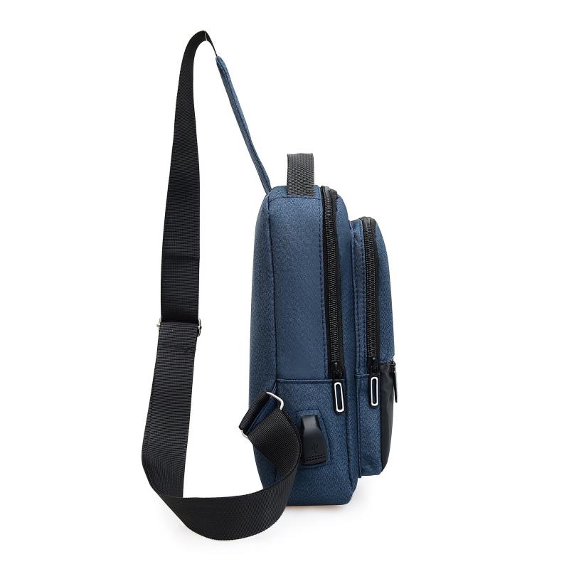 Men's Vertical Chest Bag Casual Shoulder Crossbody Bag